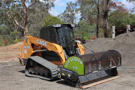 top soil flip screen for skid steer|flip screen skid steer bucket.